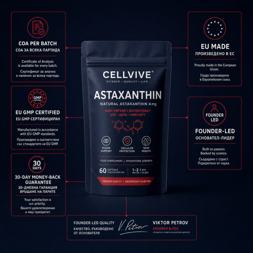 CELLVIVE™ — Astaxanthin 12mg Cellular Shield